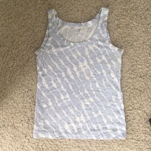 LOFT Light Blue Tie-Dye Tank